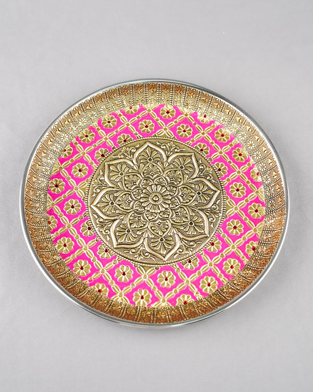 Meenakari Plate - Floral - 9 inch - WL6000-1