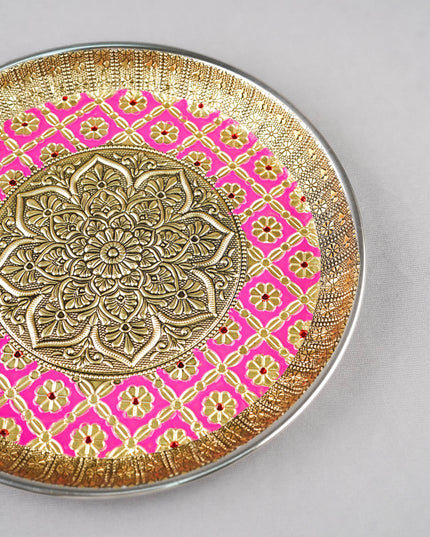 Meenakari Plate - Floral - 9 inch - WL6000-1