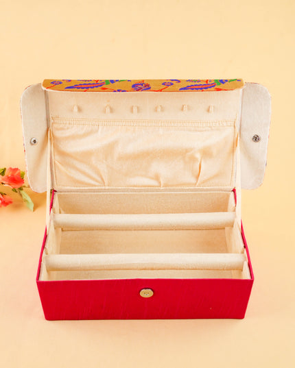 Raw Silk with Paithani Jewel Box - 11x7 inch - WL6001