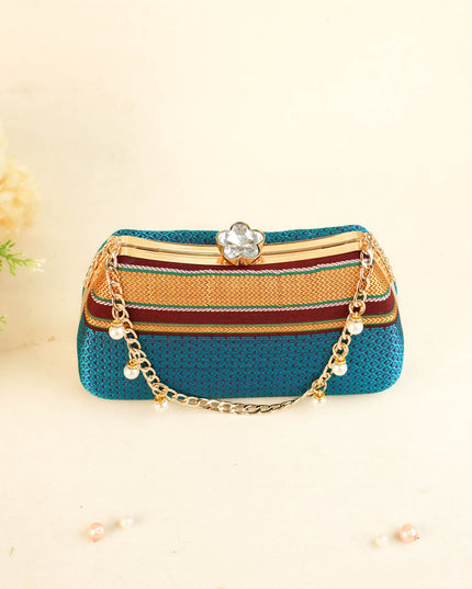 Hand Woven Sling Clutch - 8x5 inch - WL6005