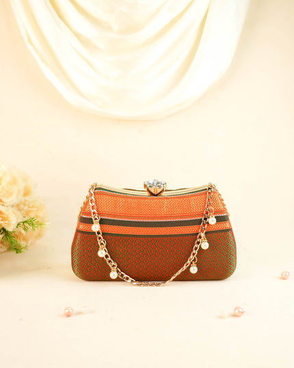Hand Woven Sling Clutch - 8x5 inch - WL6005