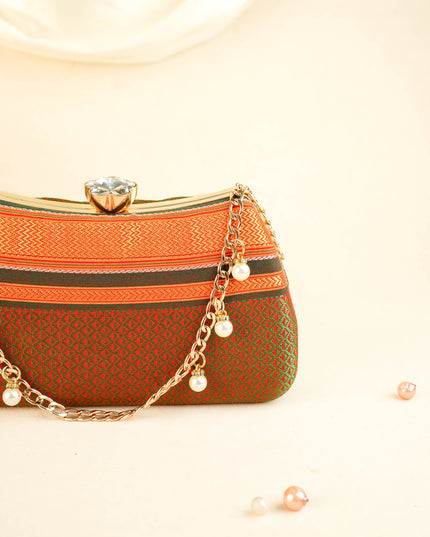 Hand Woven Sling Clutch - 8x5 inch - WL6005