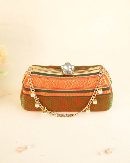 Hand Woven Sling Clutch - 8x5 inch - WL6005