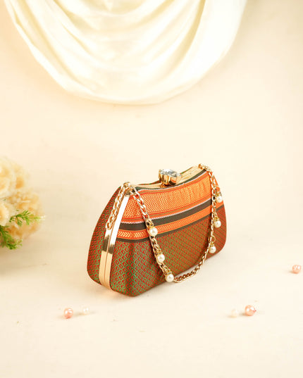 Hand Woven Sling Clutch - 8x5 inch - WL6005