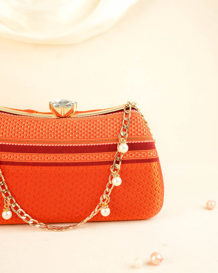 Hand Woven Sling Clutch - 8x5 inch - WL6005