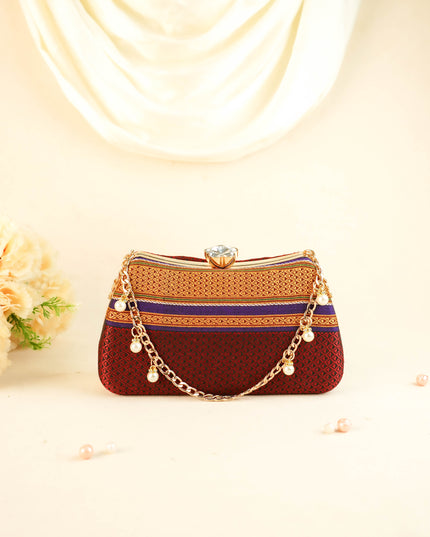 Hand Woven Sling Clutch - 8x5 inch - WL6005