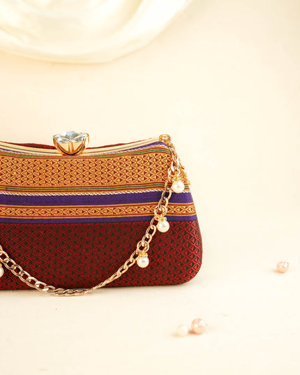 Hand Woven Sling Clutch - 8x5 inch - WL6005