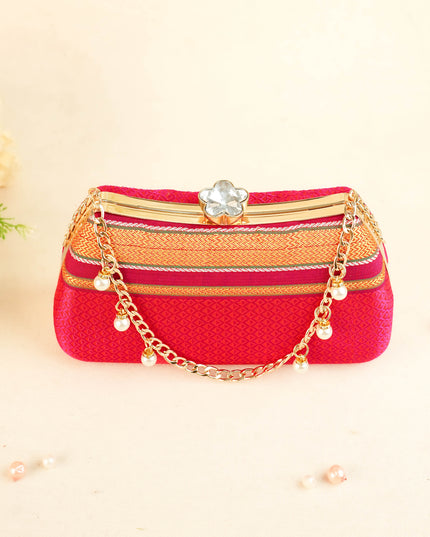 Hand Woven Sling Clutch - 8x5 inch - WL6005