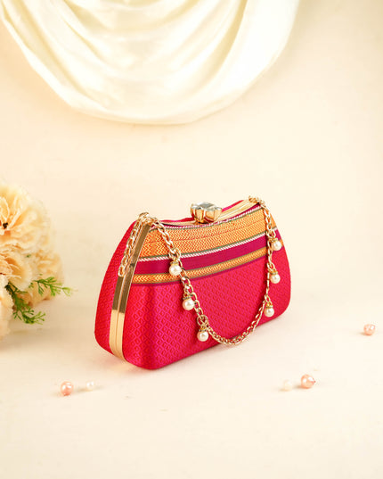 Hand Woven Sling Clutch - 8x5 inch - WL6005