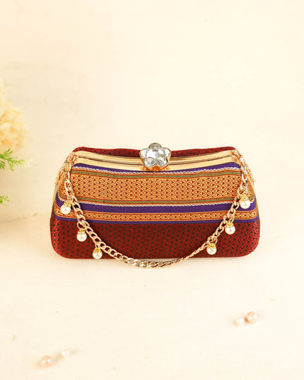 Hand Woven Sling Clutch - 8x5 inch - WL6005