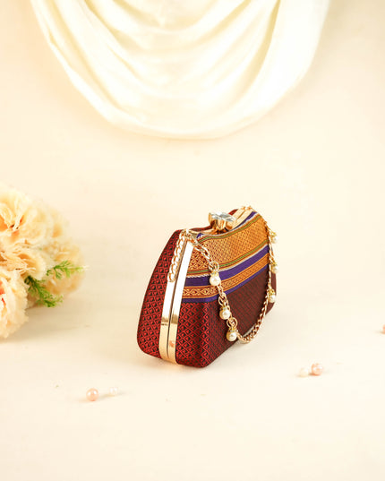 Hand Woven Sling Clutch - 8x5 inch - WL6005