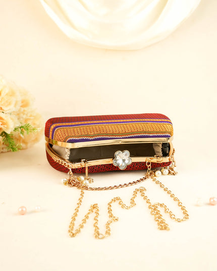 Hand Woven Sling Clutch - 8x5 inch - WL6005