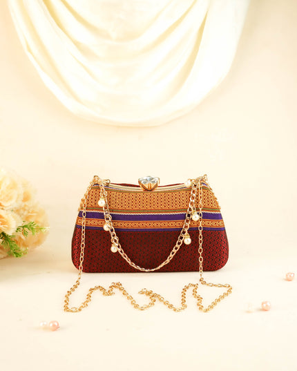 Hand Woven Sling Clutch - 8x5 inch - WL6005