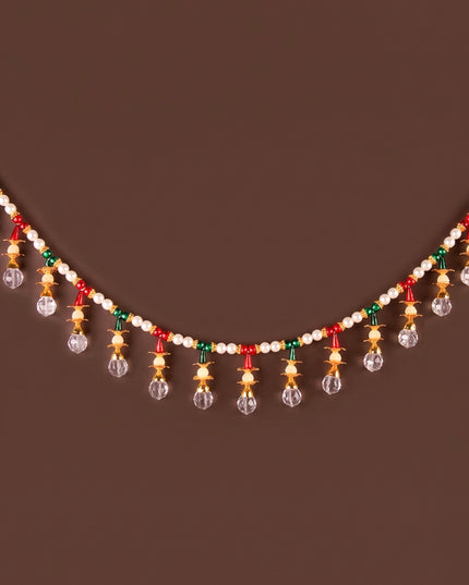 White Beads Thoran - WL6007