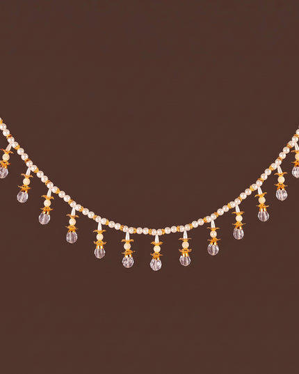 White Beads Thoran - WL6008