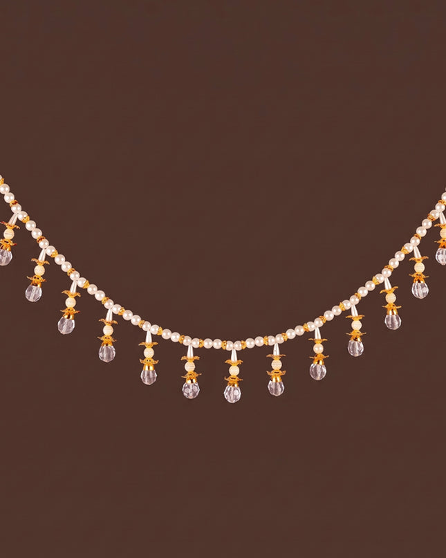 White Beads Thoran - WL6008