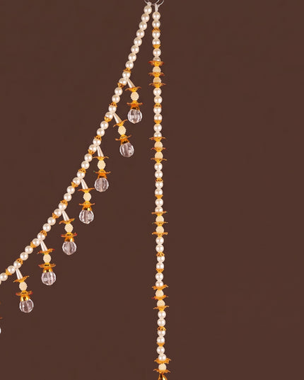 White Beads Thoran - WL6008