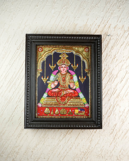 Tanjore Painting - Annapoorani - Semi Embossed - 18x14 inch - WL6011