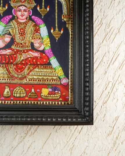 Tanjore Painting - Annapoorani - Semi Embossed - 18x14 inch - WL6011
