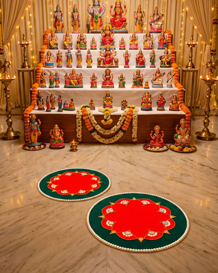 Rangoli: Floral Base - Set of 2 - WL6016