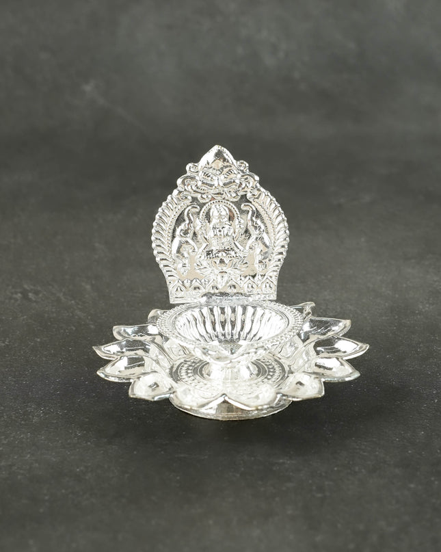 Gajalakshmi Diya with Lotus - 3 inch - WL6026