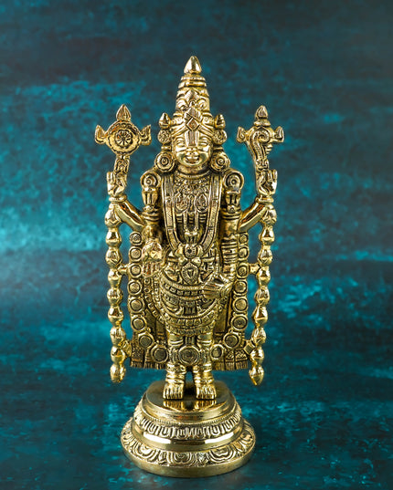 Brass Tirupathi Balaji Idol - 8 inch - WL6029