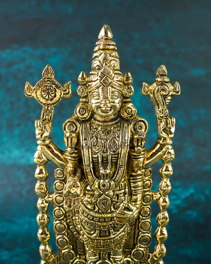 Brass Tirupathi Balaji Idol - 8 inch - WL6029