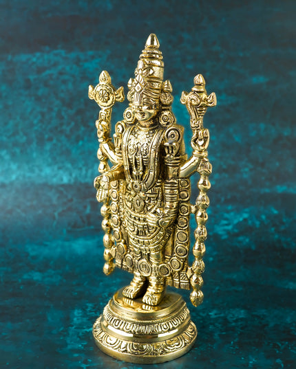 Brass Tirupathi Balaji Idol - 8 inch - WL6029