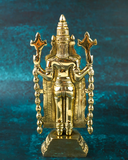 Brass Tirupathi Balaji Idol - 8 inch - WL6029