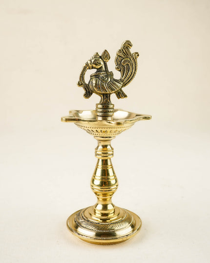 Brass Annapakshi Diya - 7 inch - WL6030