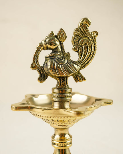 Brass Annapakshi Diya - 7 inch - WL6030
