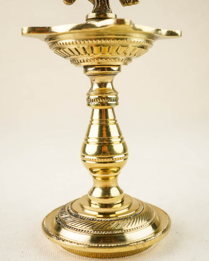 Brass Annapakshi Diya - 7 inch - WL6030