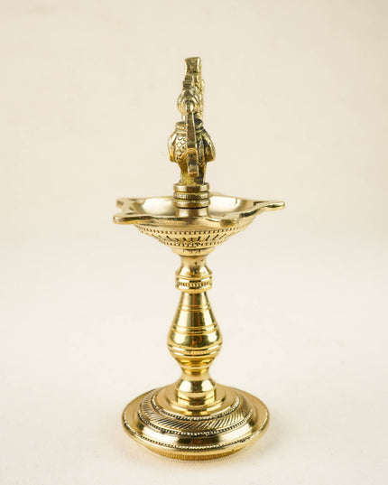 Brass Annapakshi Diya - 7 inch - WL6030