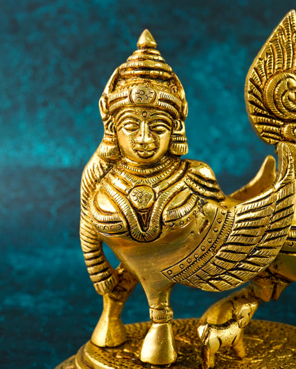 Brass Kamadhenu Idol - 6 inch - WL6033