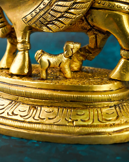 Brass Kamadhenu Idol - 6 inch - WL6033