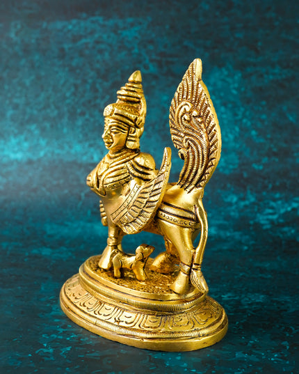 Brass Kamadhenu Idol - 6 inch - WL6033