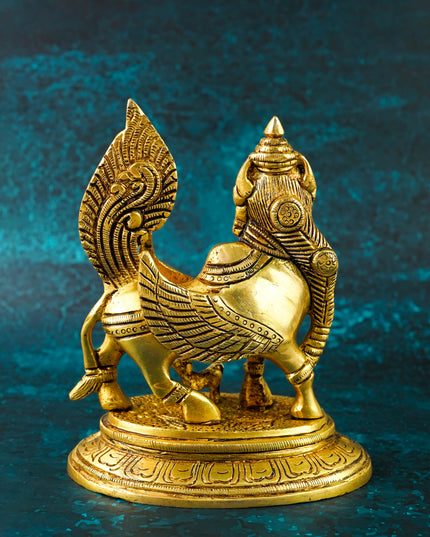 Brass Kamadhenu Idol - 6 inch - WL6033