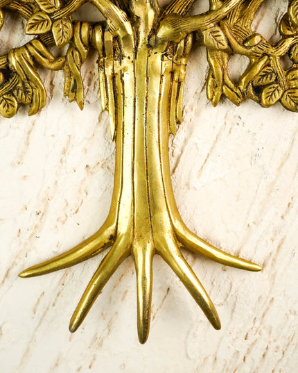 Brass Kalpavriksha Tree Wall Hanging - 13 inch - WL6043