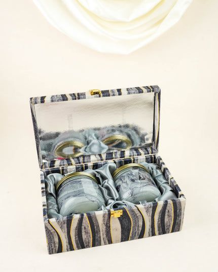 Decorative 2 Jar Dry Fruit Box - WL6048