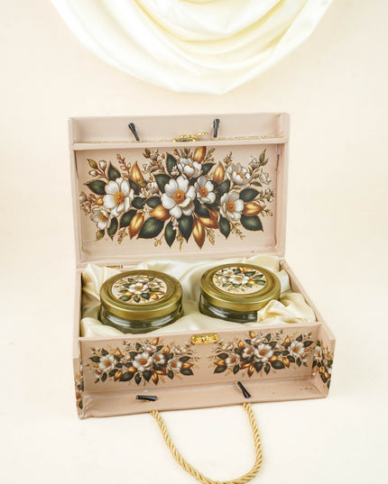 Decorative 2 Jar Dry Fruit Box - WL6049