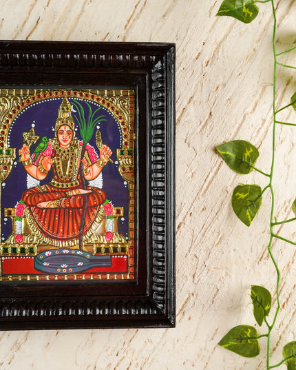 Tanjore Painting - Lalitha Parameswari - Flat (Gold foil) - 8x6 inch - WL6054