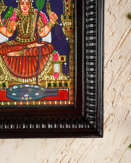 Tanjore Painting - Lalitha Parameswari - Flat (Gold foil) - 8x6 inch - WL6054