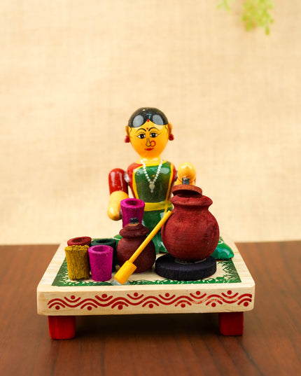 Kondapalli - Buttermilk Lady - 5 inch - WL6059