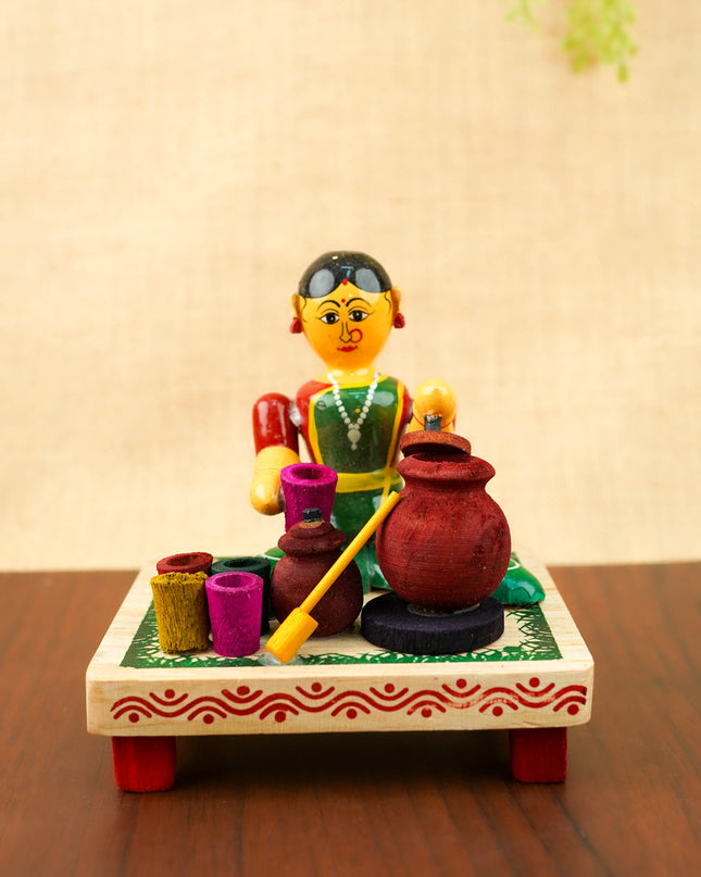 Kondapalli - Buttermilk Lady - 5 inch - WL6059