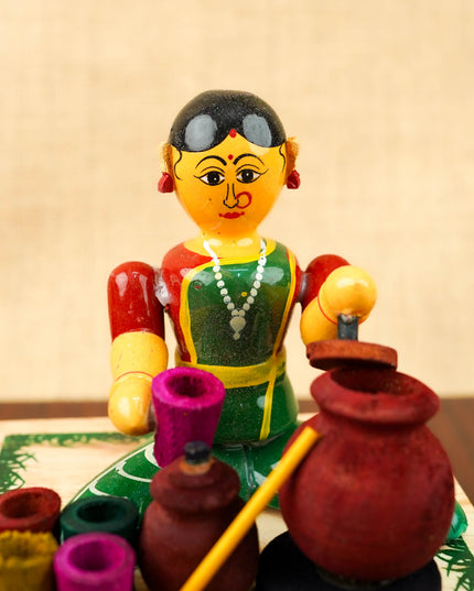 Kondapalli - Buttermilk Lady - 5 inch - WL6059