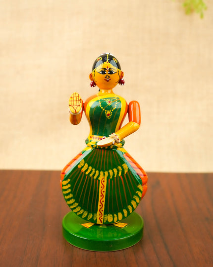 Kondapalli - Bharatanatyam Dancer Doll - 7 inch - WL6063