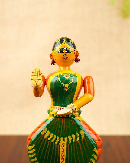 Kondapalli - Bharatanatyam Dancer Doll - 7 inch - WL6063