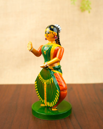 Kondapalli - Bharatanatyam Dancer Doll - 7 inch - WL6063