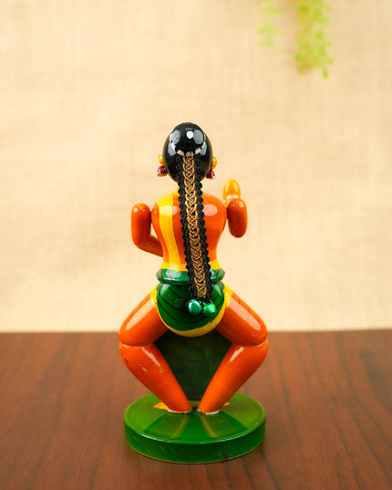 Kondapalli - Bharatanatyam Dancer Doll - 7 inch - WL6063