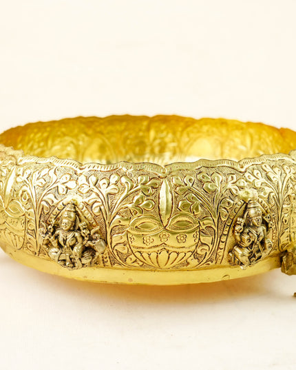 Brass Lakshmi Urli - 9 inch - WL6089-2